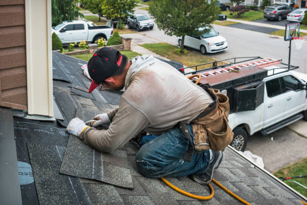 Professional Roofing technician working in Titusville, NJ